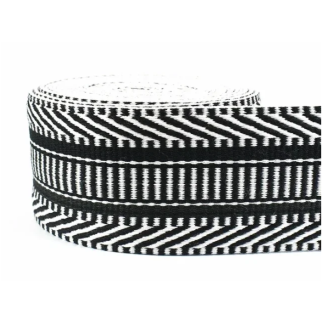 Webbing 38mm - Boho Stripes black