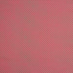 Woven Cotton - Dotties raspberry / white