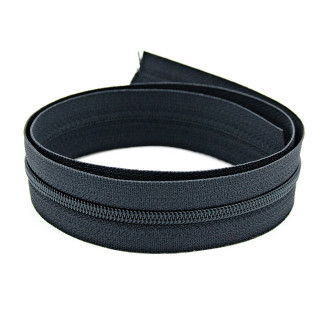 Endless zipper YKK 3mm charcoal 075