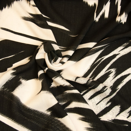 viscose - Hilco Webware Noisette noir / écru