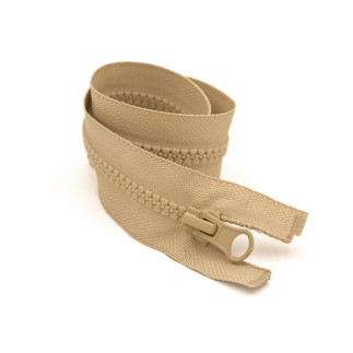Fermeture éclair pour veste - beige (d371)