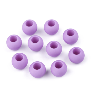 Big hole pearls 10 x 12 mm - light purple 1 Pcs