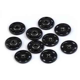 Metal snap fastener for sewing 25mm black