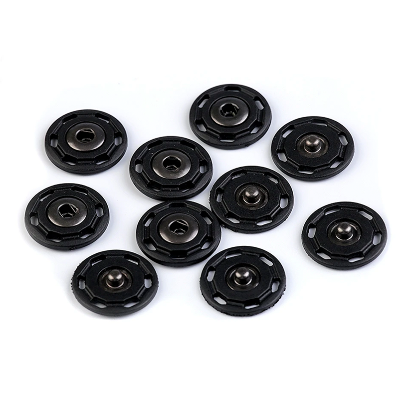 Metal snap fastener for sewing 25mm black