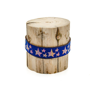 Webbing - Urmelis Stoffwelt - Glitter stars navy