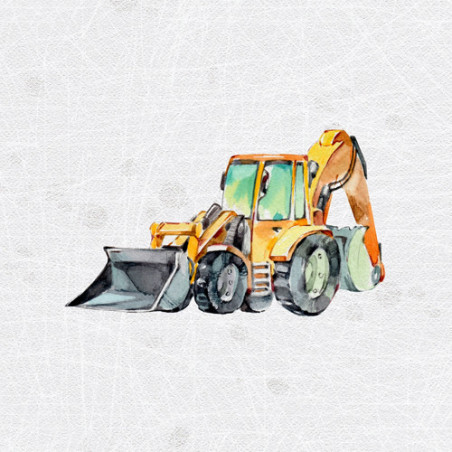 french terry - Bagger light gray 40 x 50 cm