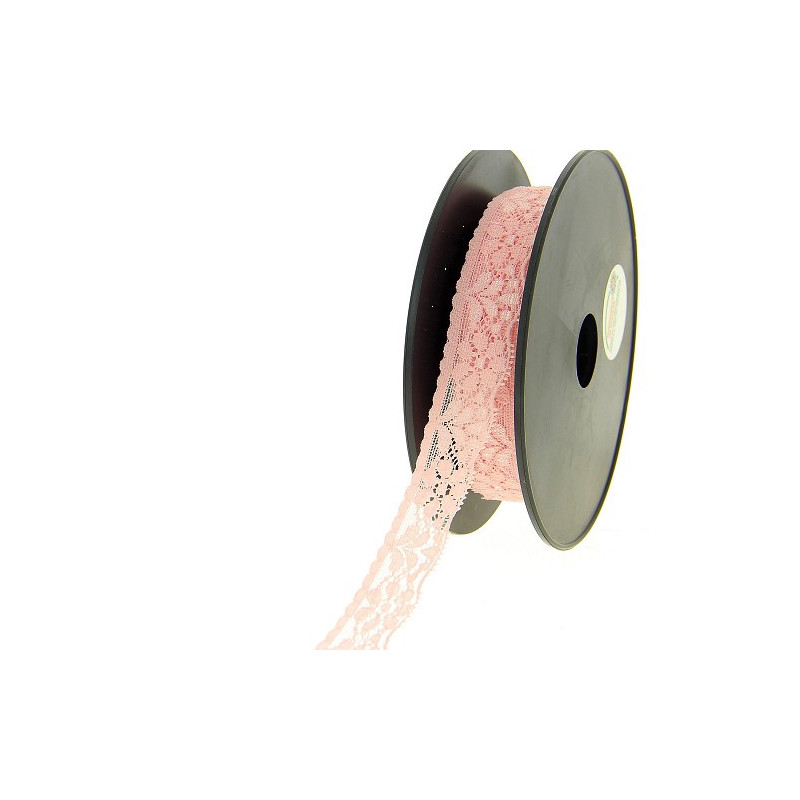 tissu de dentelle élastique 26 mm rose clair (pr)