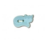 Bouton - Chaton bleu clair