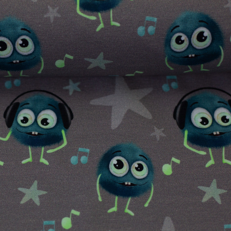 jersey - Monsta taupe par Mrs Mint Design
