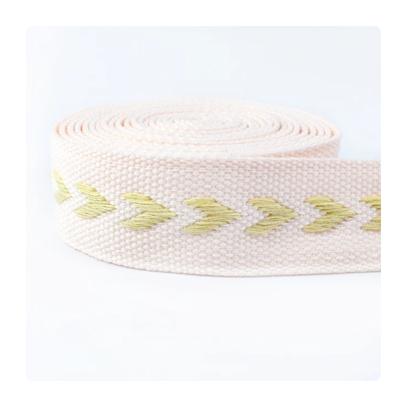 Webbing 38mm - Heart Arrows light pink Webbing 38mm - Heart Arrows light pink