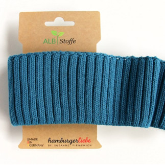 Cuff me Cozy - Rippstrickbündchen pétrole