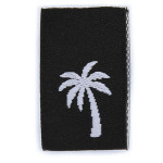 Woven Label - Palm Black