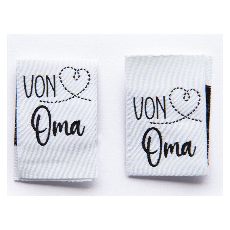 Woven Label - von Oma blanc