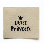 Étiquette en laine XXL - Petite princesse écru