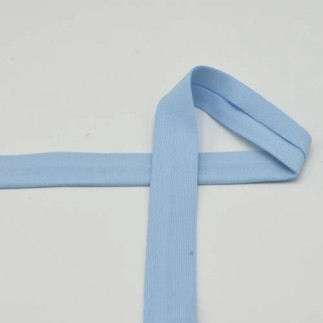 Jersey edging tape - light blue (qt 910)
