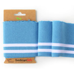 Cuff me Bold - sky blue/white