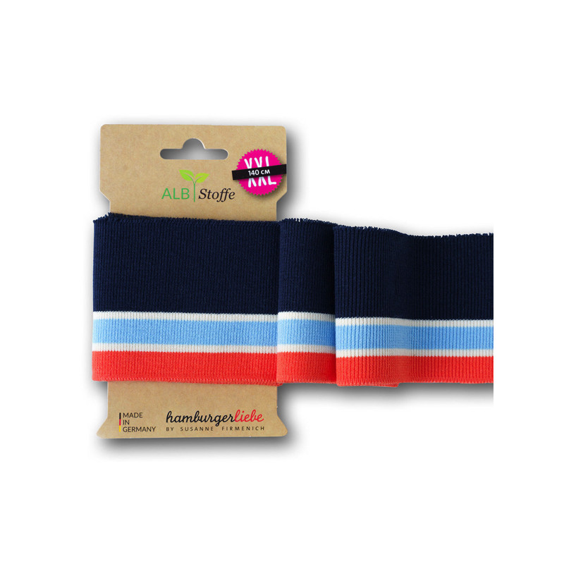 Cuff me College - navy/blau/orange