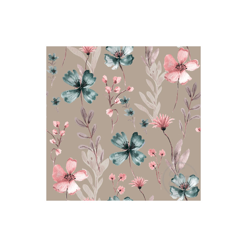 Funktionsjersey - Badeanzug Flower Dream taupe