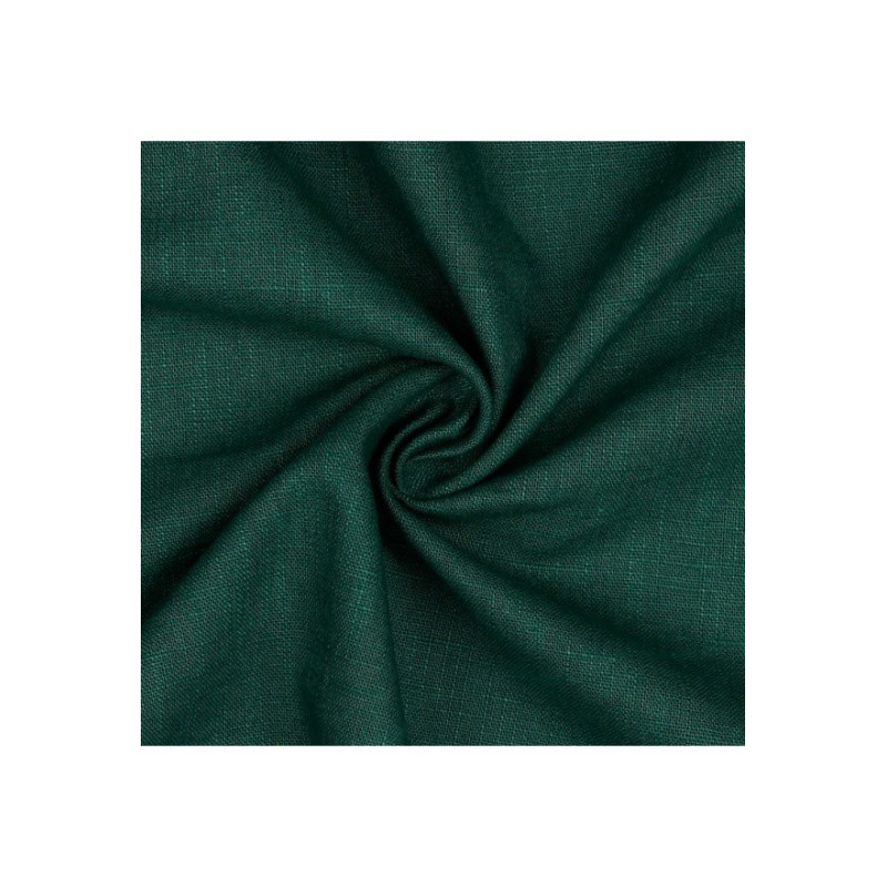 tissu enduite - lin enduit vert