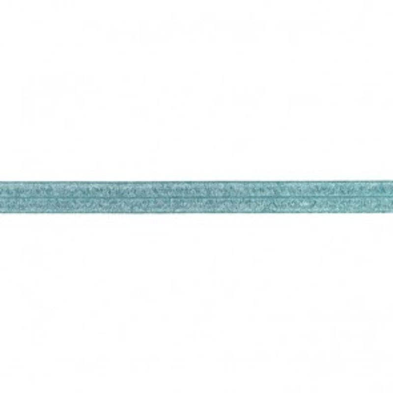 Bias tape elastic glitter teal (kh)