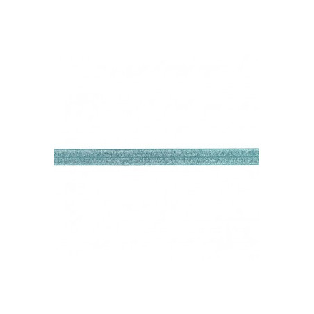 Elastic edging tape glitter petrol (kh)