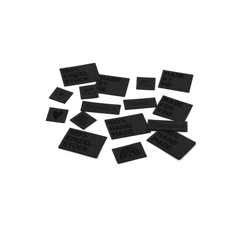 Feuille d'étiquettes ReLeda - Fait main - noir