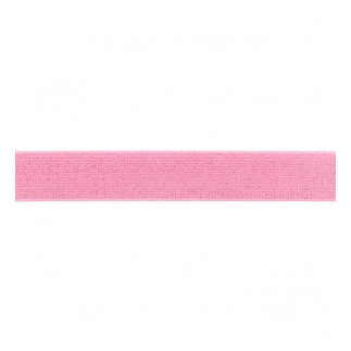 Bande élastique - 25 mm rose pailleté