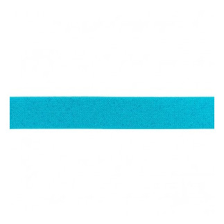 Elastic band - 25mm glitter turquoise