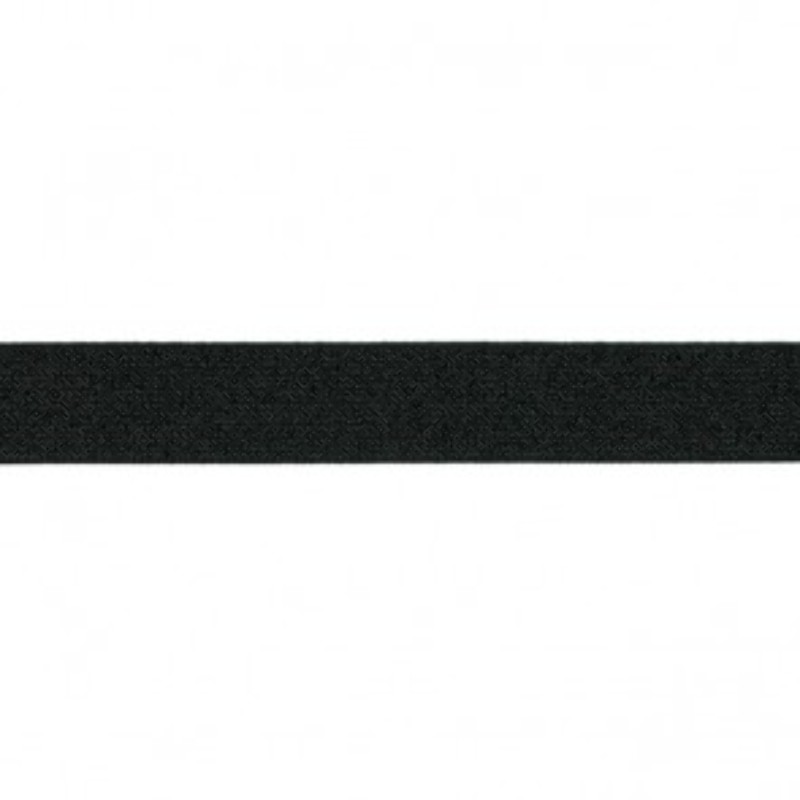 Elastic ribbon - 25mm glitter black