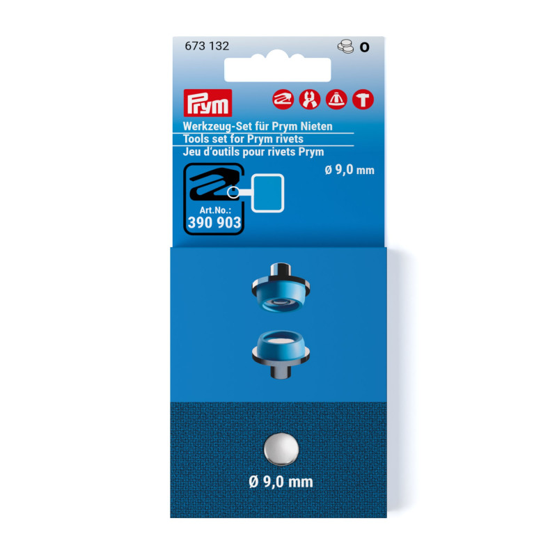 Set d'outils Prym pour rivets (673132)