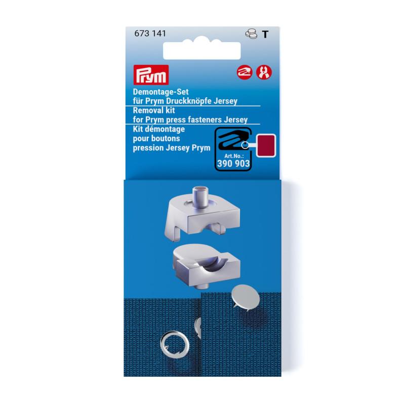 Kit de démontage Prym pour boutons-pression jersey (673141) Kit de démontage Prym pour boutons-pression jersey (673141)