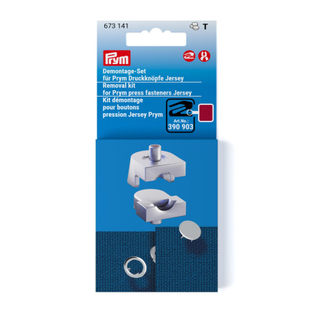 Kit de démontage Prym pour boutons-pression jersey (673141)