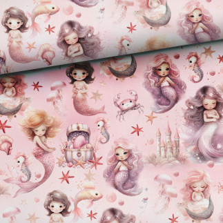 Cotton - Mermaids pink