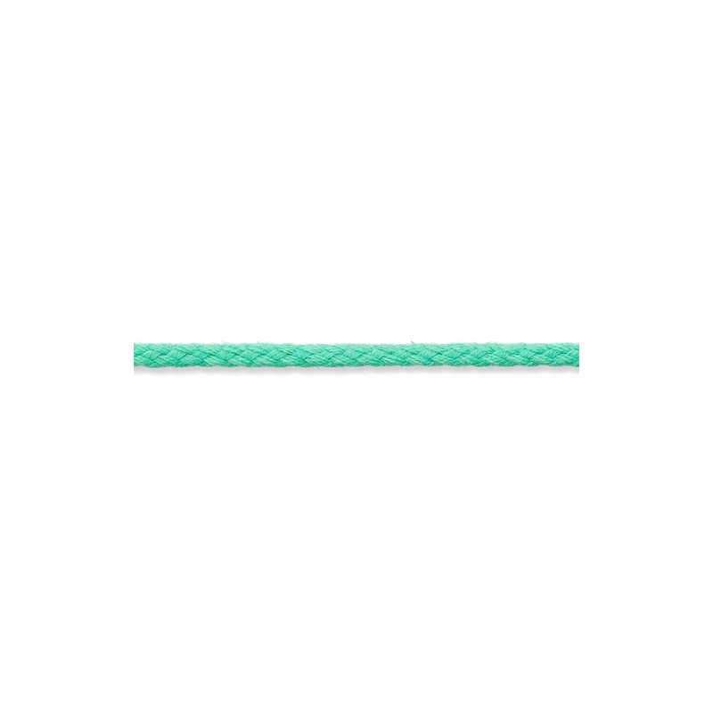 Cordon coton tissé 5 mm menthe (UK30)