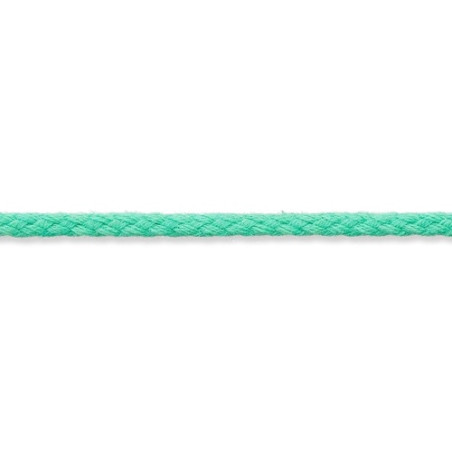 Cordon coton tissé 5 mm menthe (UK30)