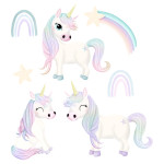 Iron-on transfers - Mrs Mint Design - Unicorns... Set
