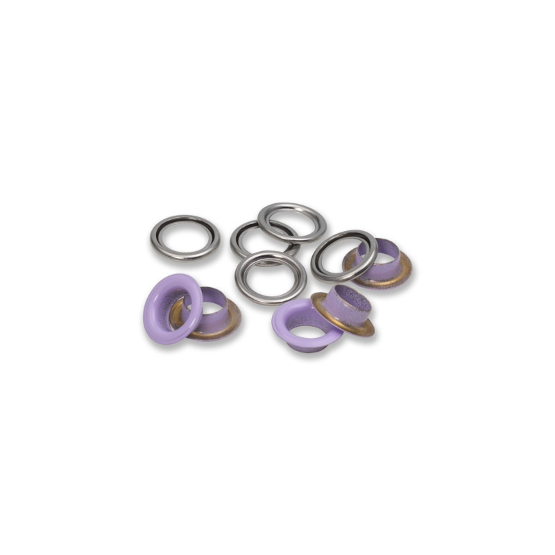 Prym eyelets and washers 11mm purple (542548)