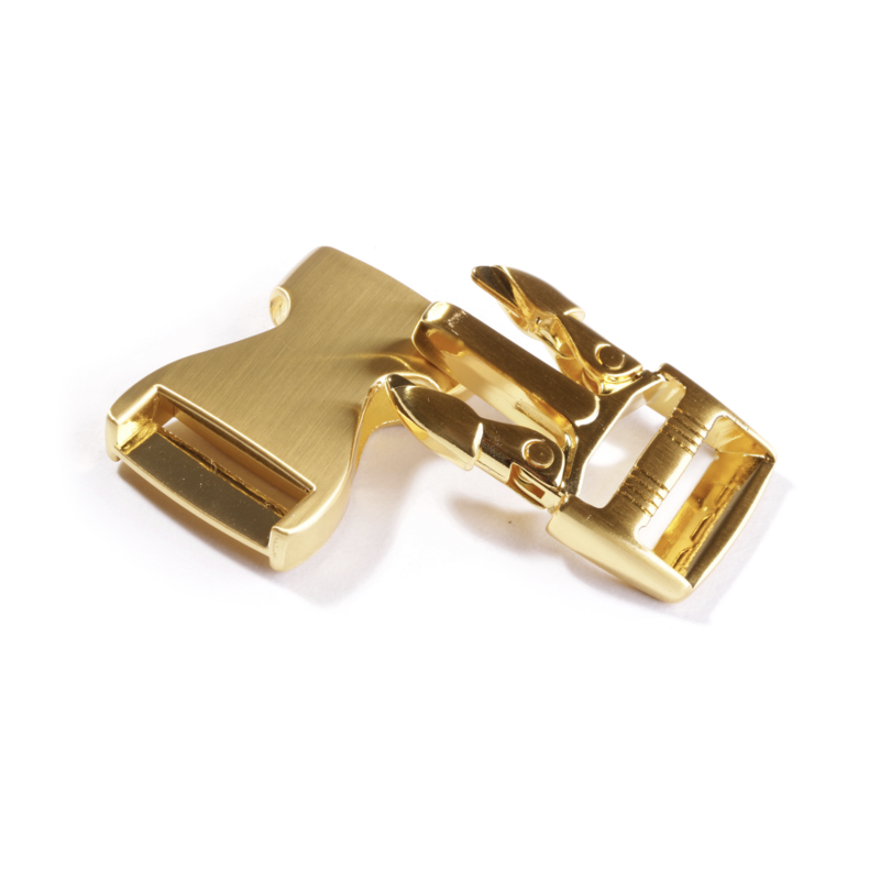 Clip buckle metal 25mm gold