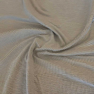 Jersey - stripes fine brown