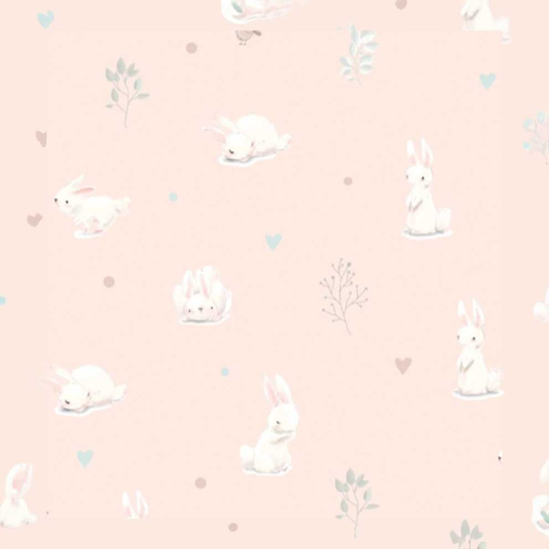 Jersey - Little ones rabbits pink