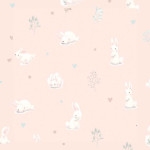 Jersey - Little ones rabbits pink