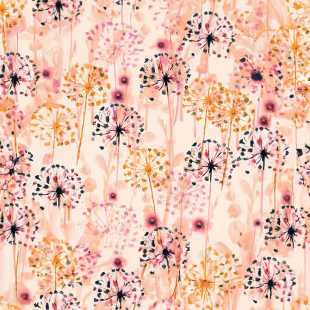 Jersey - Dandelions powder pink