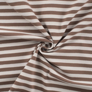 Jersey - YD stripes taupe-white