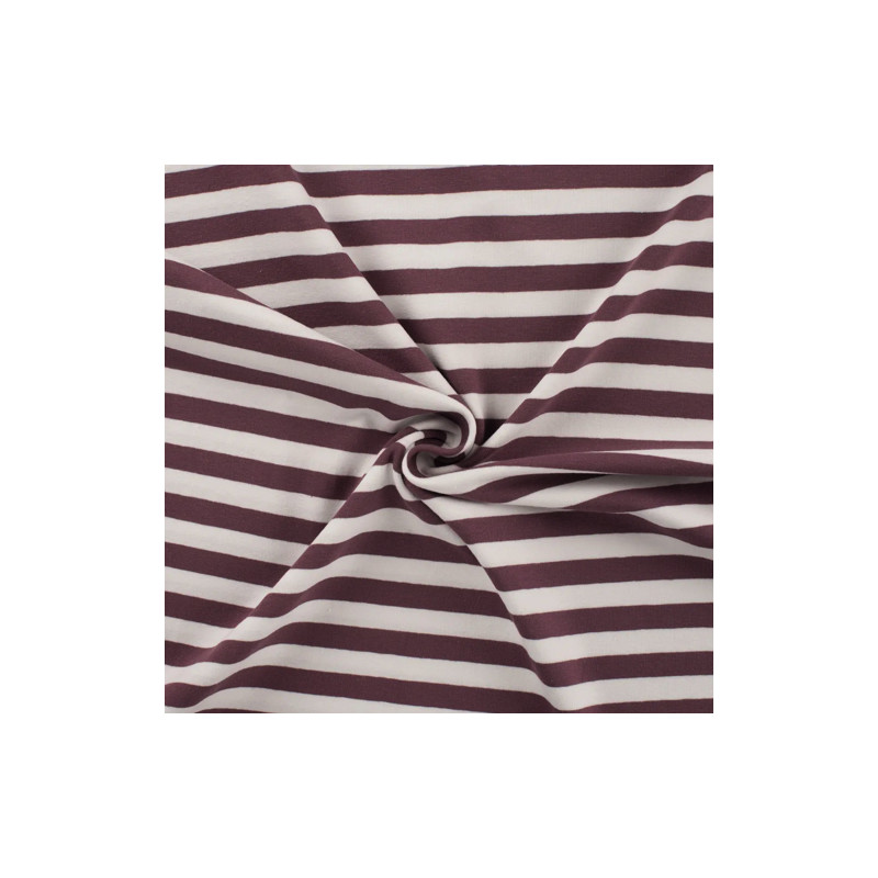 Jersey - YD stripes mauve-weiss