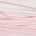 coton tissé - Rayures fil teint 3 mm rose coton tissé - Rayures fil teint 3 mm rose