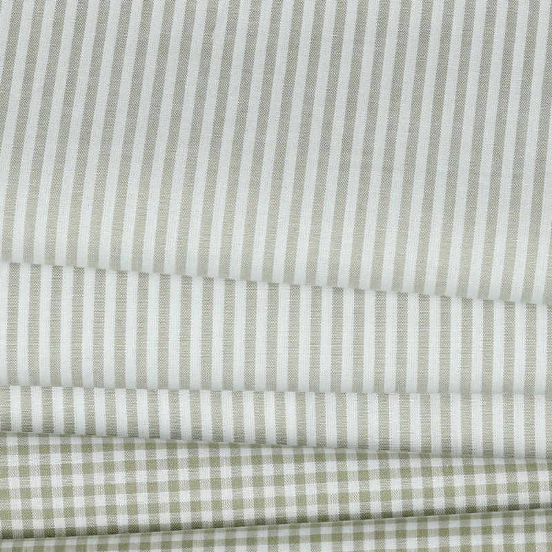 Baumwolle - Yarn Dyed Stripe 3mm sand