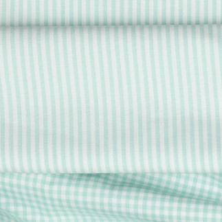 Cotton - Yarn Dyed Stripe 3mm mint
