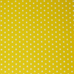 Popeline de coton - étoiles jaune (v)