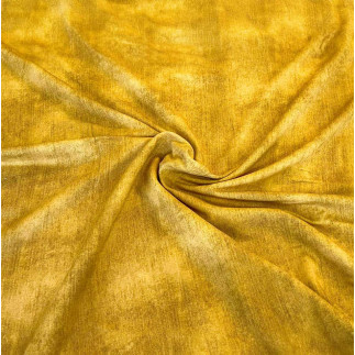 Leftover - french terry - Miss from Julie denim look mustard 40cm