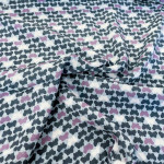Räschte - Viscose - Butterflies by lycklig design hellblau 92cm